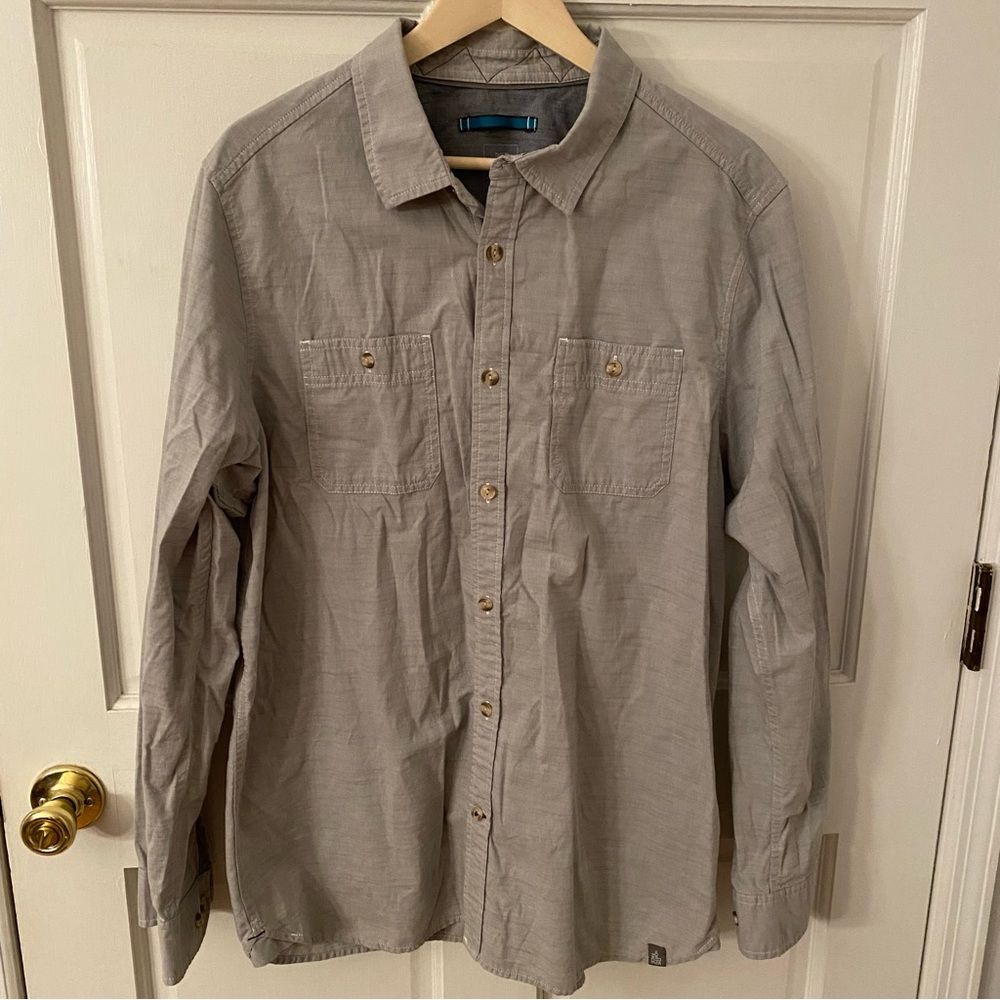 The North Face Gray Button Down Shirt XL